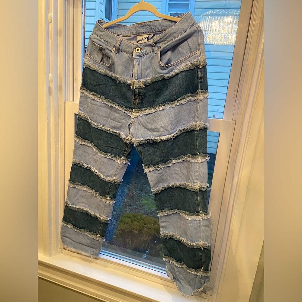 Ragged Multi-colored jeans
